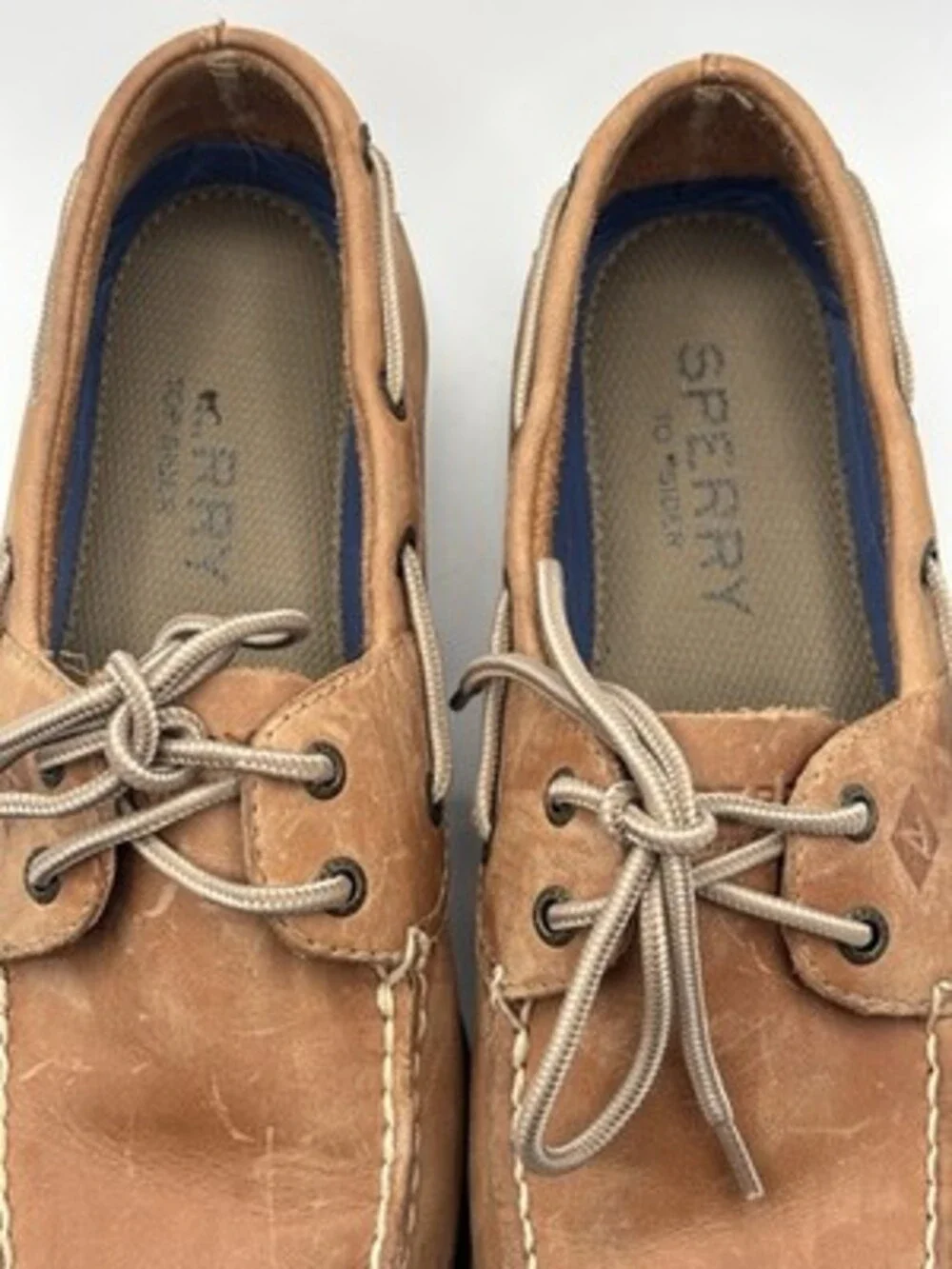 Sperry Top Sider Brown Leather Boat Shoes Men's US 10.5M 0777894 Casual